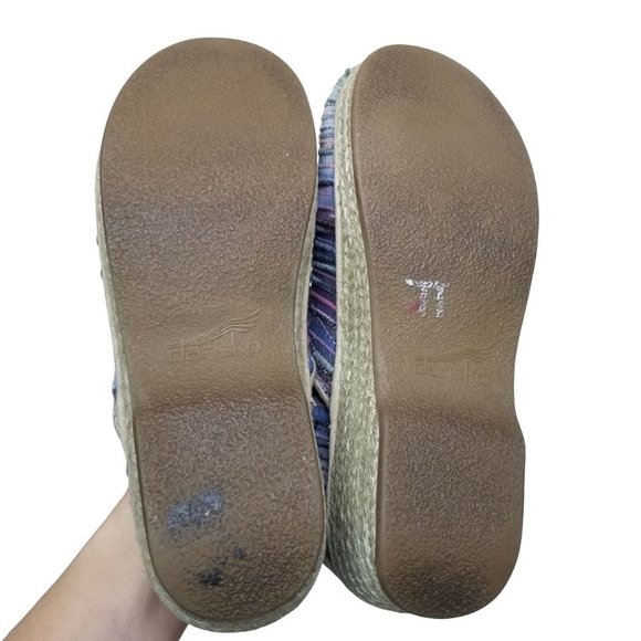 Dansko Womens 37 EU (US 6.5-7) Purple Striped Vega - Picture 8 of 9